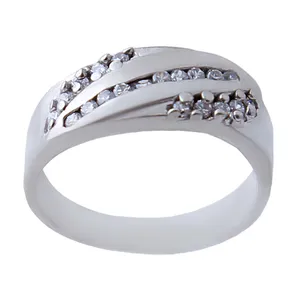 انگشتر نقره زنانه بازرگانی میلادی کد AW_468