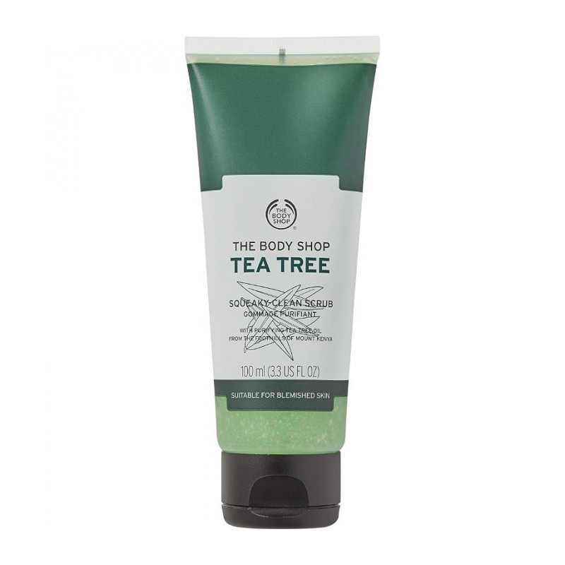 اسکراب لایه بردار پوست صورت بادی شاپ مدل TEA TREE حجم 100 میلی لیتر