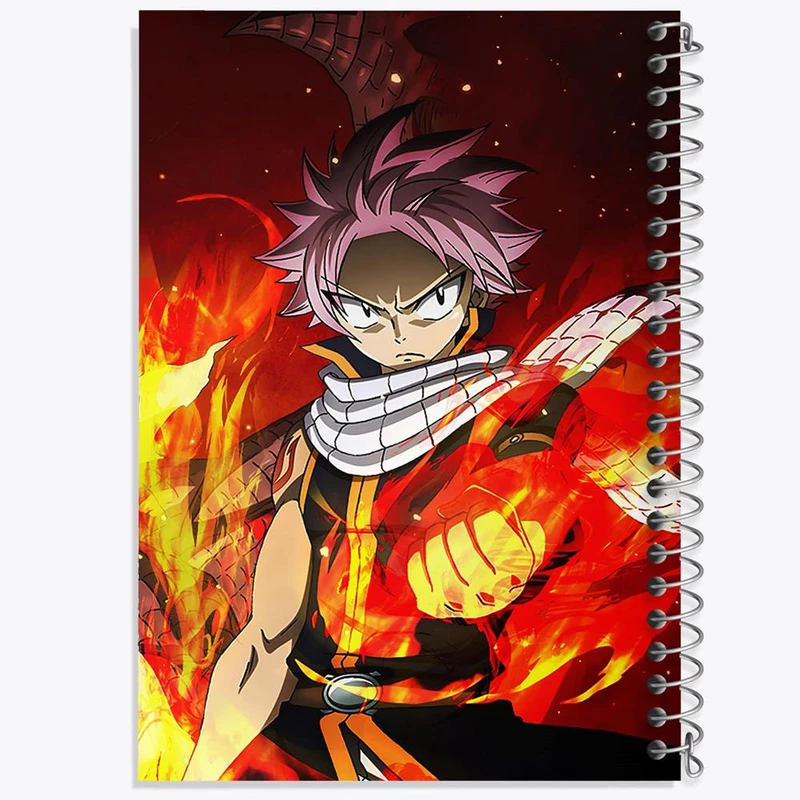 دفتر مشق 50 برگ خندالو مدل ناتسو انیمه فری تیل Fairy Tail کد 16467