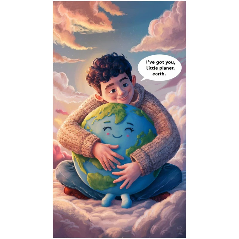 استیکر پارچه و لباس پاد آفرین مدل سیاره کهکشان کد 3096