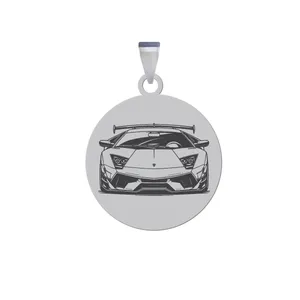 آویز گردنبند زنانه و مردانه هایکا مدل رخ ماشین مسابقه ای کد ja.h 162