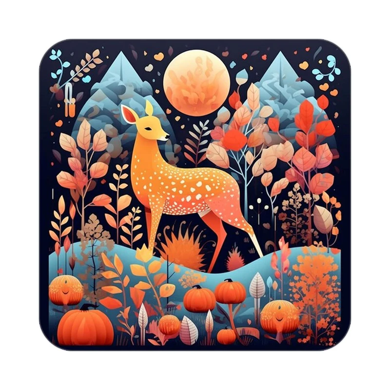 زیر لیوانی کاکتی طرح حیوانات رنگی مدل mp26420