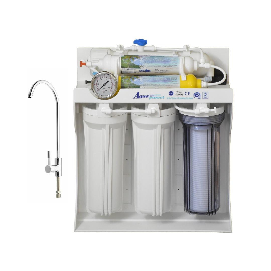 دستگاه تصفیه کننده آب آکوا پیورست مدل ZX 8090 به همراه شیر اهرمی