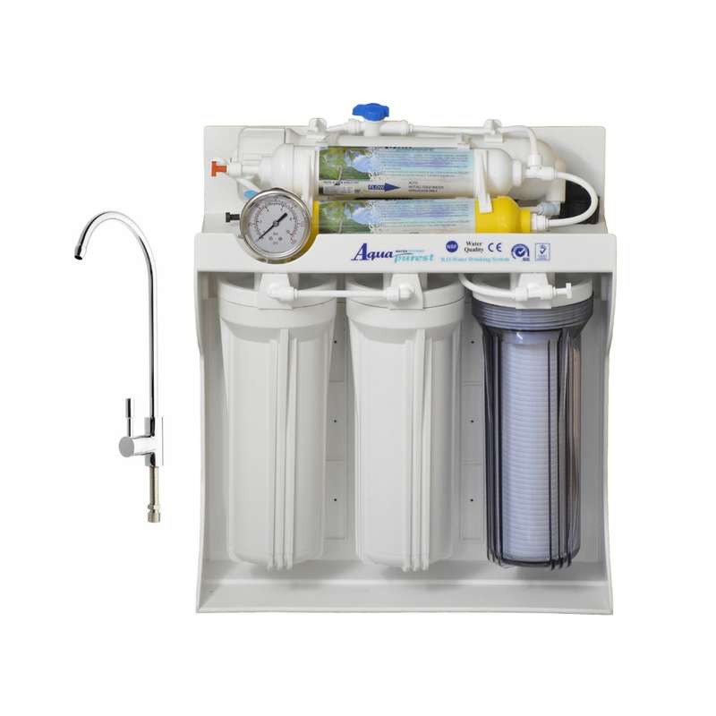 دستگاه تصفیه کننده آب آکوا پیورست مدل ZX 8090 به همراه شیر اهرمی