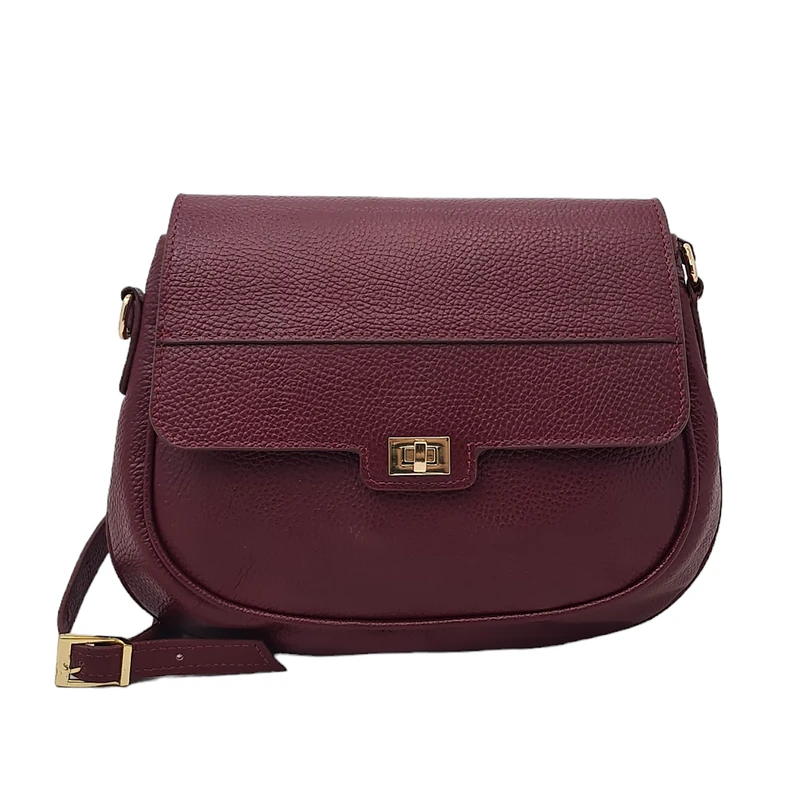 کیف دوشی زنانه مدل توسکا چرم طبیعی گاوی کد S_440