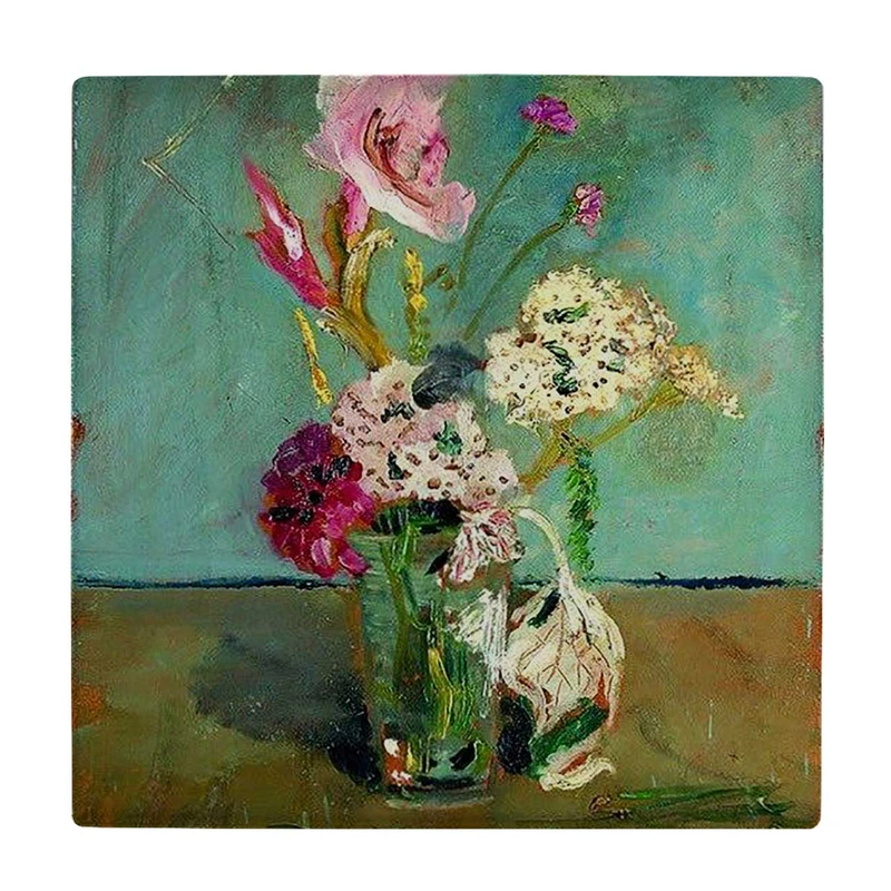 زیر لیوانی  طرح نقاشی گلدان گل کد    6086868_5107