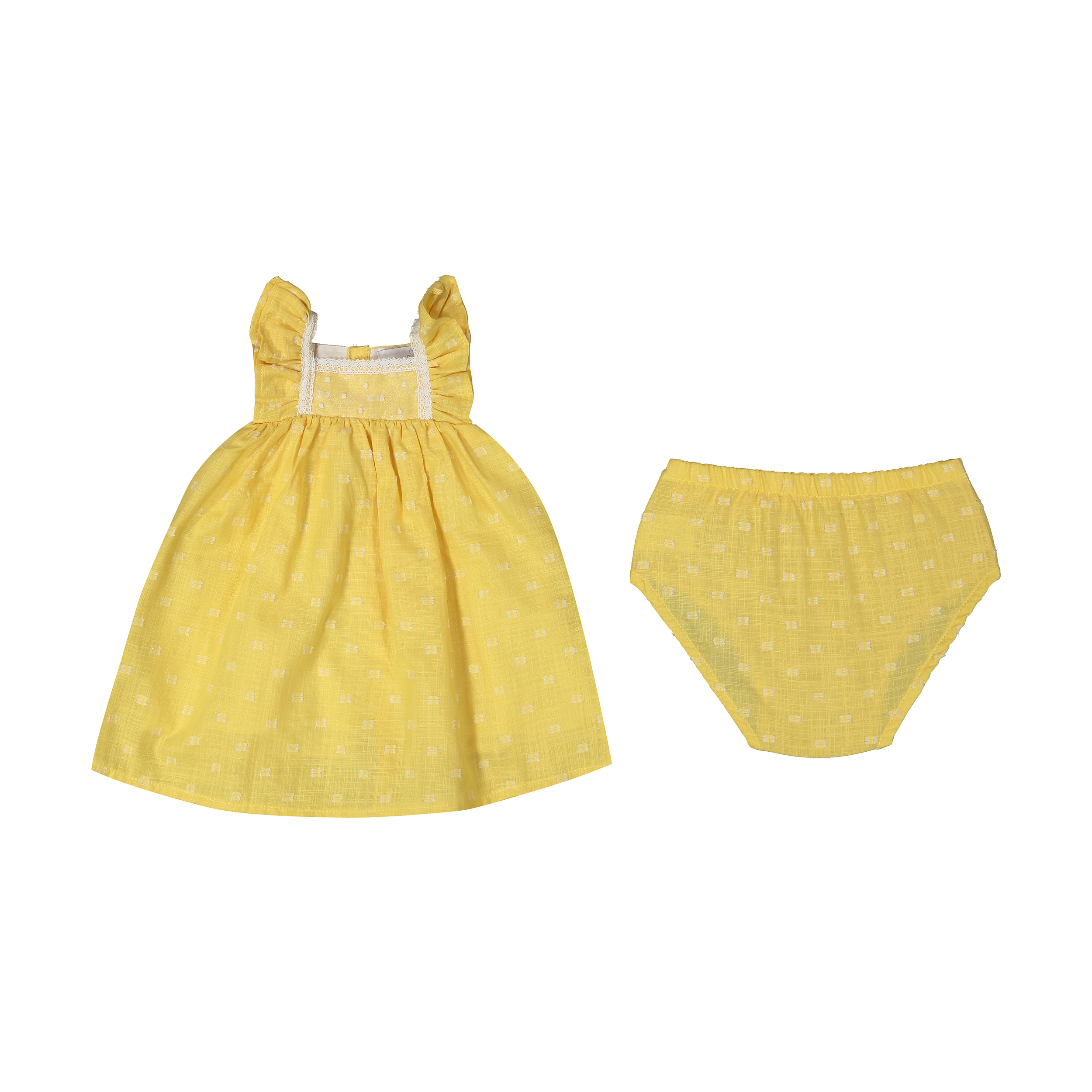 ست پیراهن و شورت نوزادی دخترانه فیورلا کد 2016