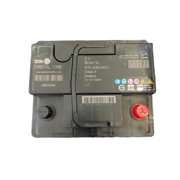 باتری اتمی خودرو سپاهان باطری مدل اوربیتال 74 آمپر