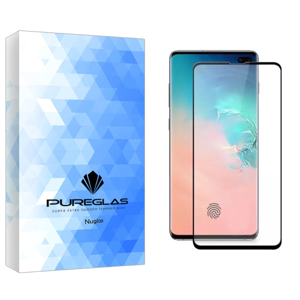 محافظ صفحه نمایش شیشه ای پیور گلس مدل FLGL مناسب برای گوشی موبایل سامسونگ Galaxy S10 Plus