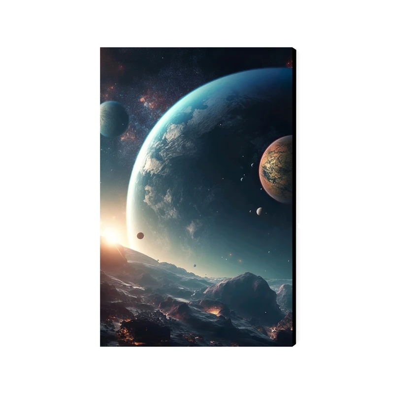 تابلو شاسی عرش مدل فانتزی فضا و کهکشان کد As4167