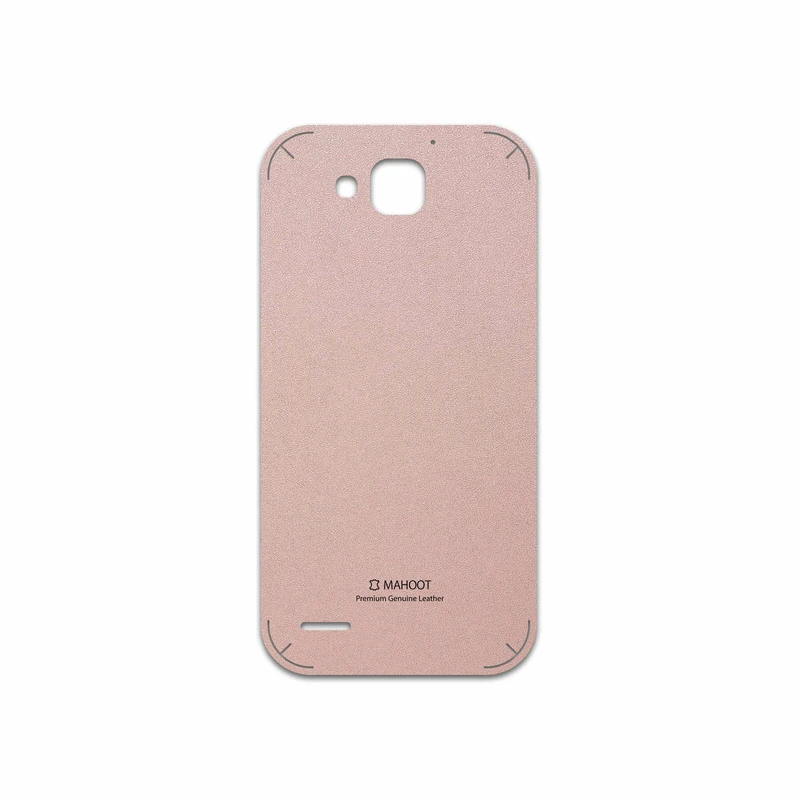 برچسب پوششی ماهوت مدل Rose Gold Leather مناسب برای گوشی موبایل آنر 3X G750