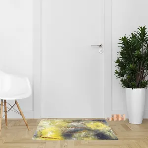 پادری مدل سه لایه رویه مخمل طرح حمام کد S416 سایز 75x45 سانتی متر