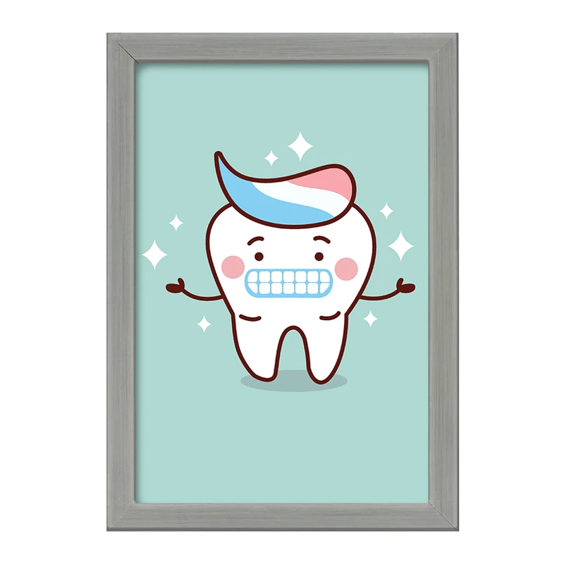 تابلو خندالو طرح دندان و دندان پزشکی کودکانه کد 36780