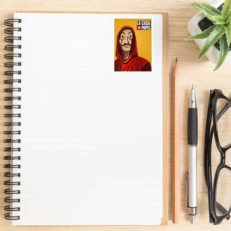 استیکر لپ تاپ کارنیکا طرح سرقت پول مدل money heist-2222056 مجموعه 2 عددی