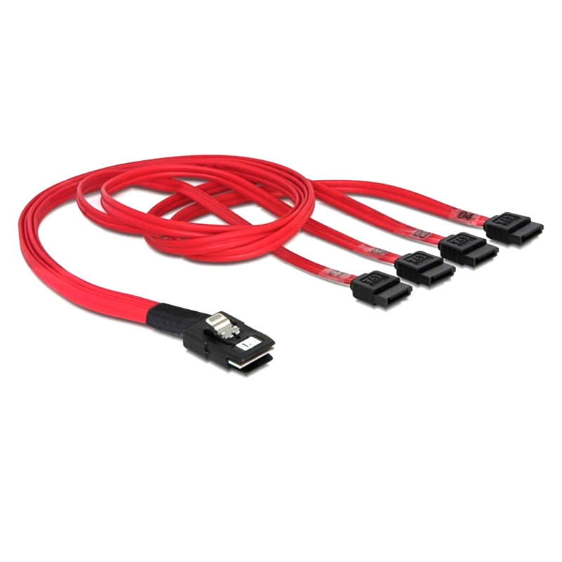 کابل تبدیل Mini SAS SFF-8087 به چهار SATA اسمارطور مدل SM75