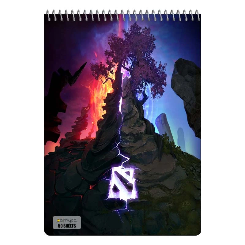 دفتر نقاشی 50 برگ سیمی کارنیکا طرح Dota 2 کد 52658