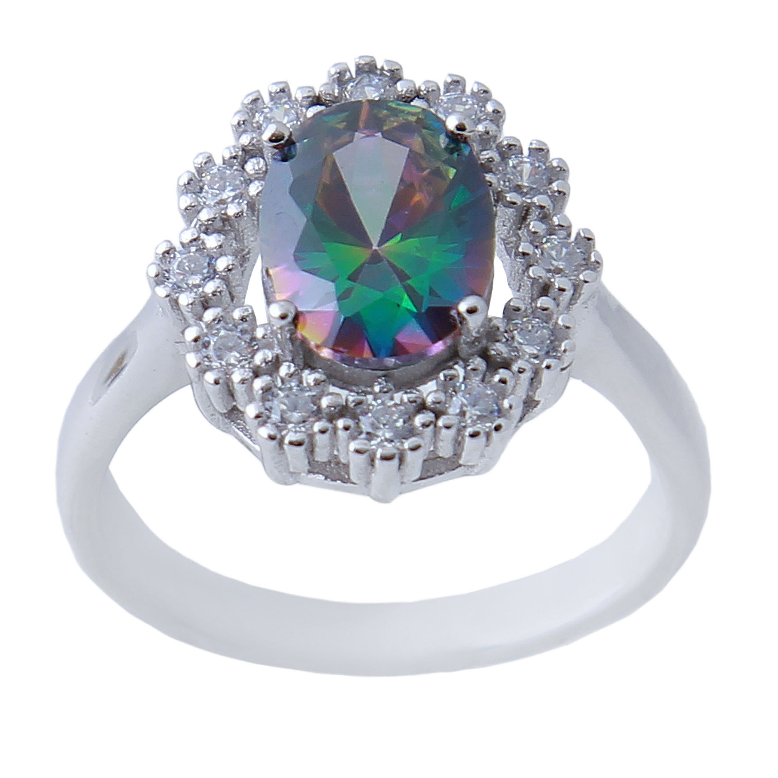 انگشتر نقره زنانه بازرگانی میلادی کد AWR_632