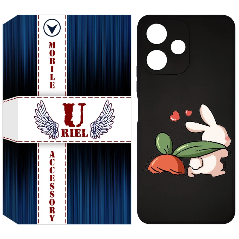 کاور یوریل مدل KSH کد 71 طرح خرگوش مناسب برای گوشی موبایل شیائومی Redmi 12 5G / Note 12R / Poco M6 Pro 5G