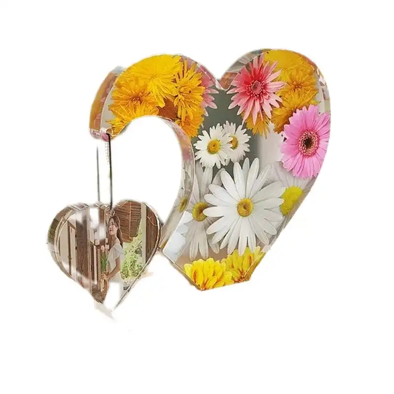 قالب رزین مدل استند قلب پایه دار  کد 2024  مجموعه 2 عددی