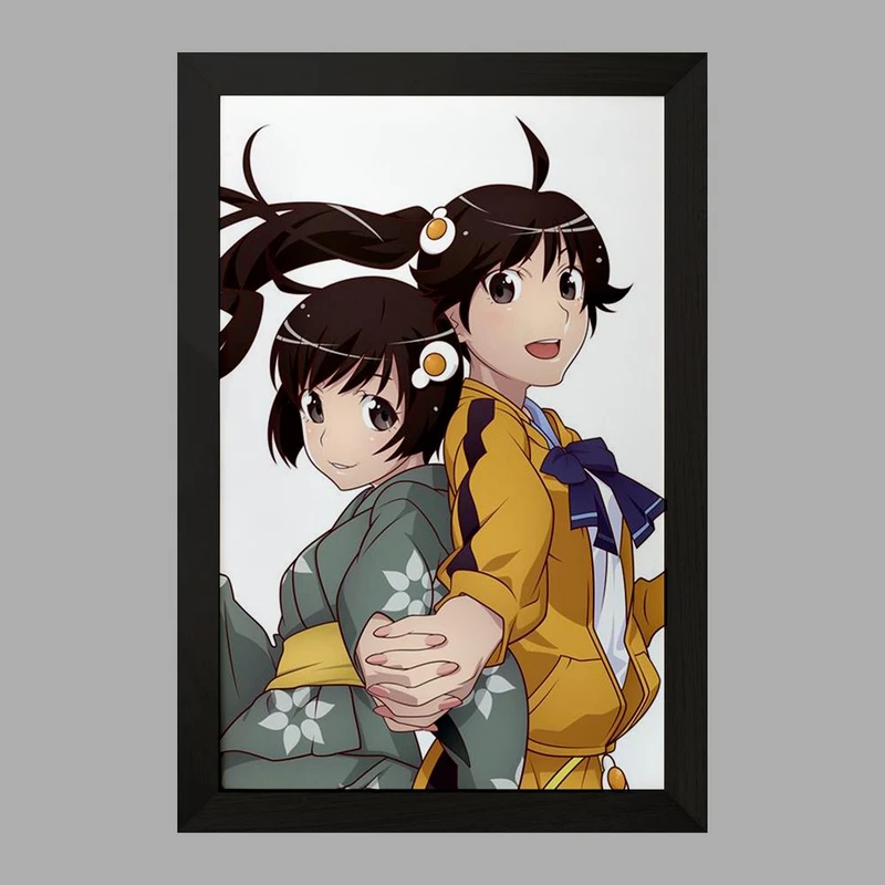 تابلو خندالو مدل کارن و سوکیهی اراراگی انیمه مونوگاتاری  کد 16210