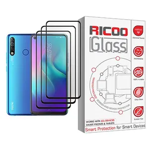 Ricoo Glass MIX003 Screen Protector For  Camon 12 Air Pack Of 3