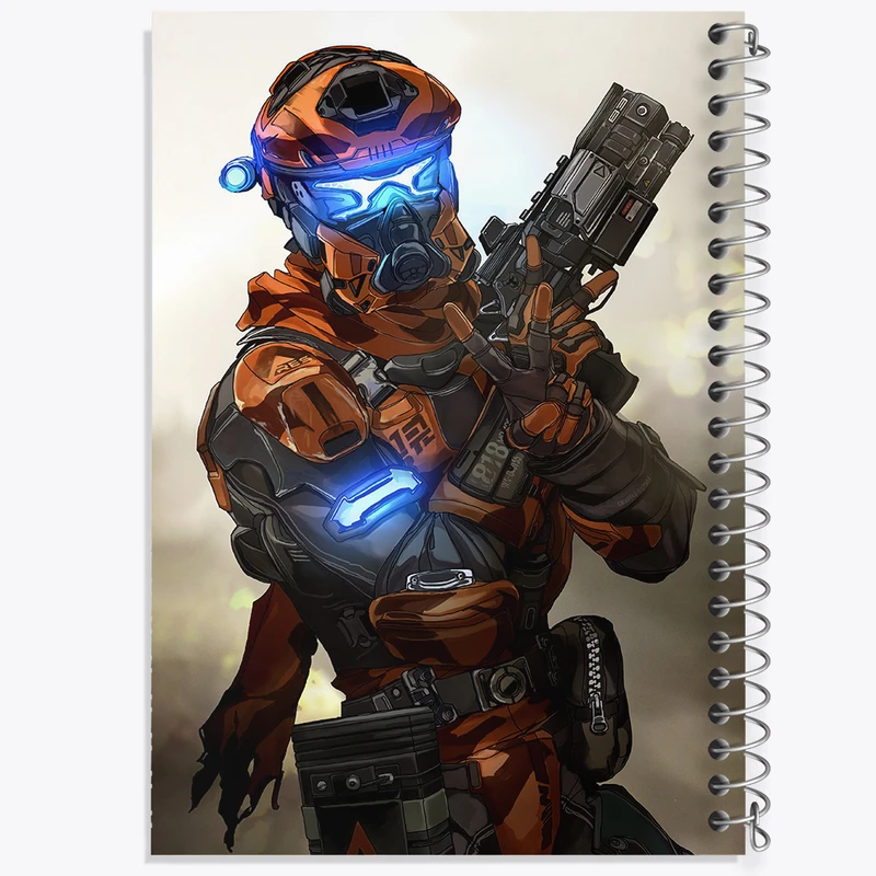 دفتر نقاشی 50 برگ خندالو طرح بازی تایتان فال (Titanfall) کد 32620