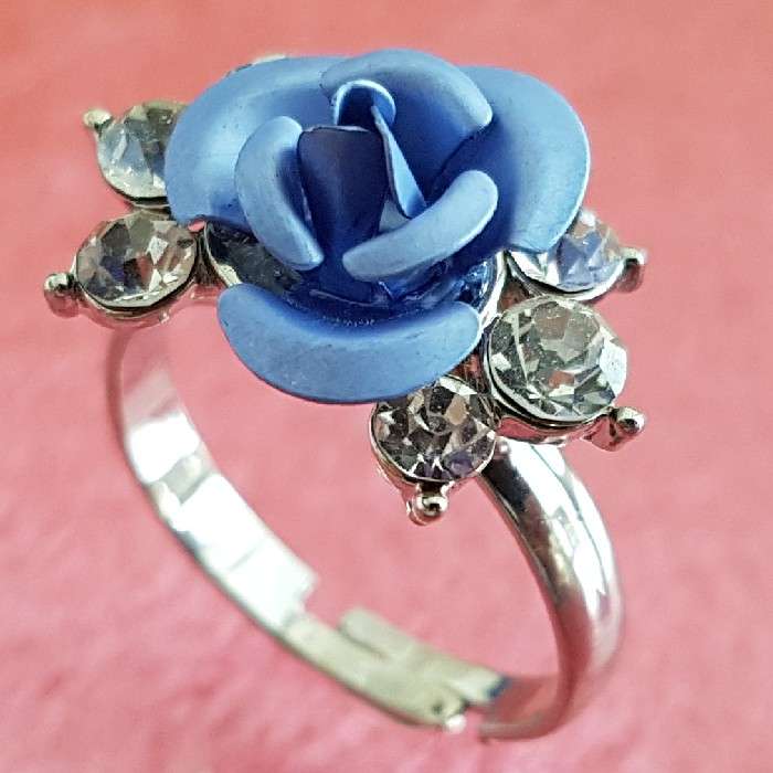 انگشتر دخترانه مدل گل رز کد p422