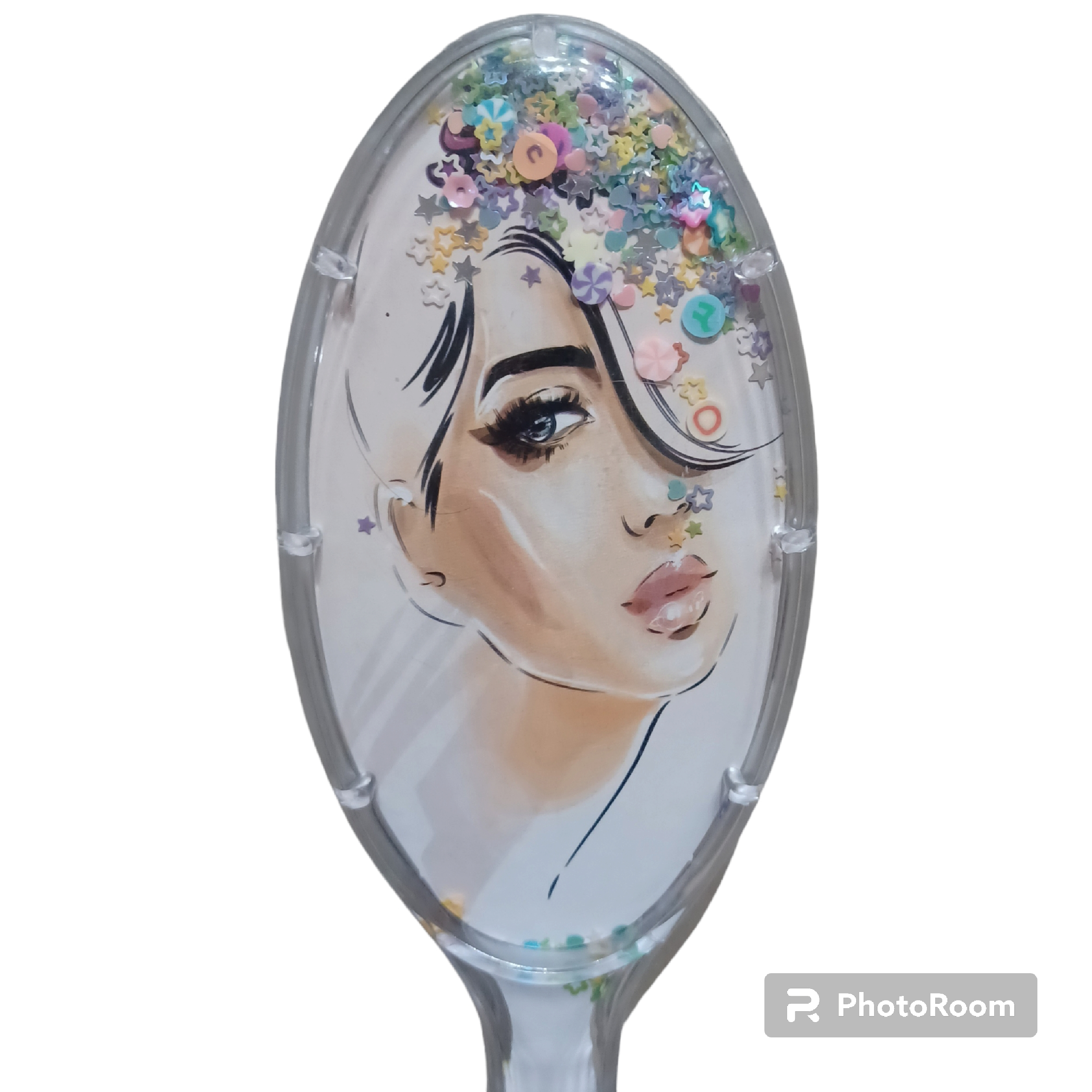 برس مو مدل لیندا کریستالی شفاف