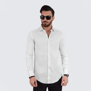 پیراهن آستین بلند یقه برگردان مردانه مدل 852172