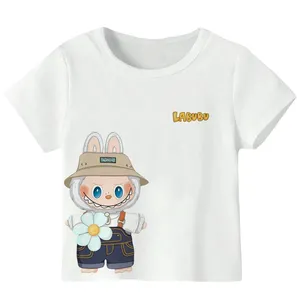 تی‌شرت آستین کوتاه دخترانه مدل LABUBU A27
