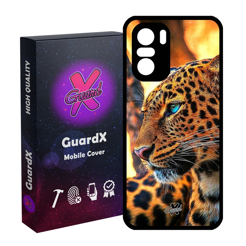 کاور گارد ایکس طرح پلنگ مدل Glass10237 مناسب برای گوشی موبایل شیائومی Poco F3/MI 11X/MI 11X Pro/Redmi K40/K40 Pro