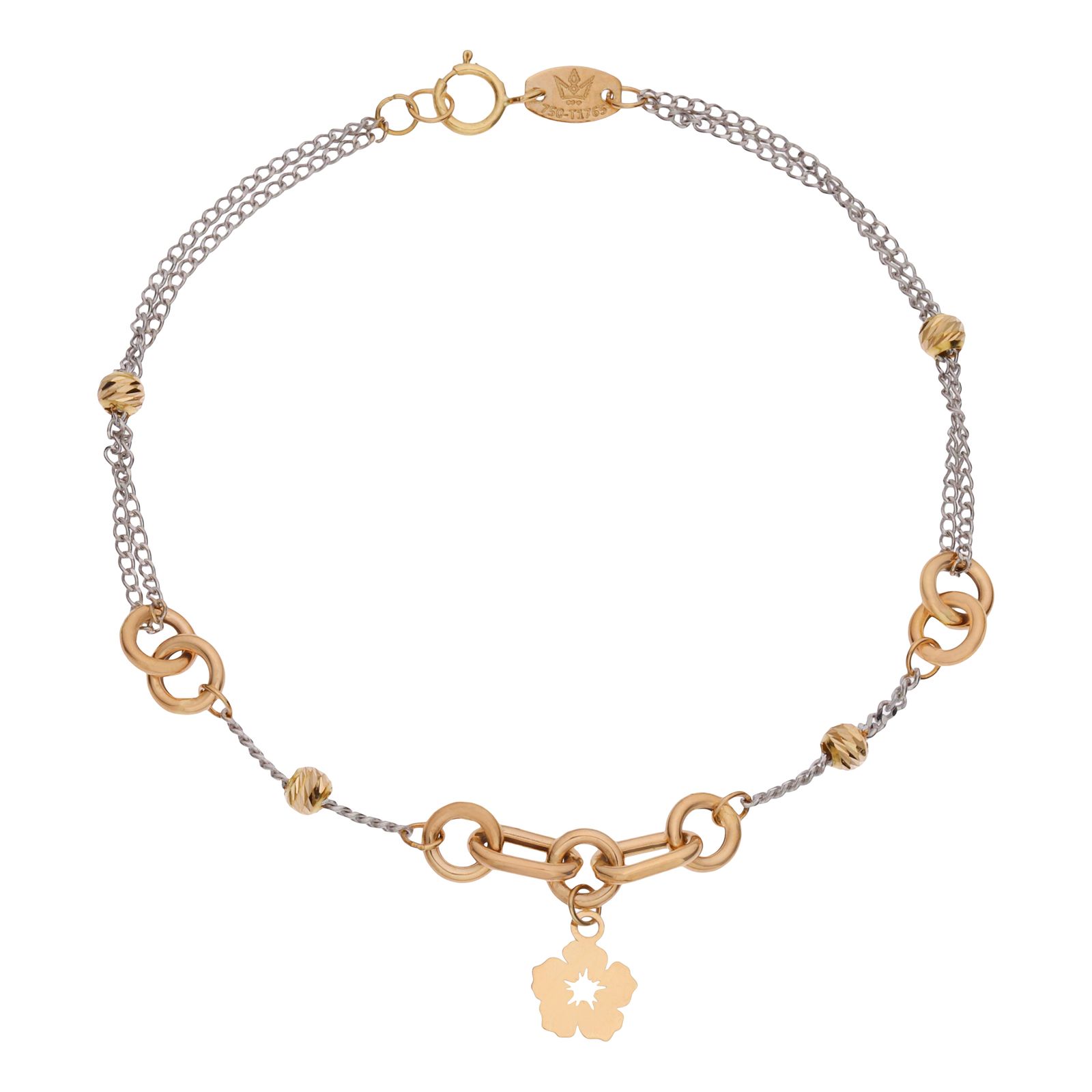دستبند طلا 18 عیار زنانه مایا ماهک مدل MB1690 -  - 1