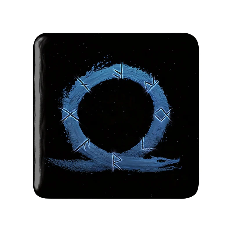 مگنت خندالو طرح لوگو بازی گاد آف وار مدل مربعی کد 30400