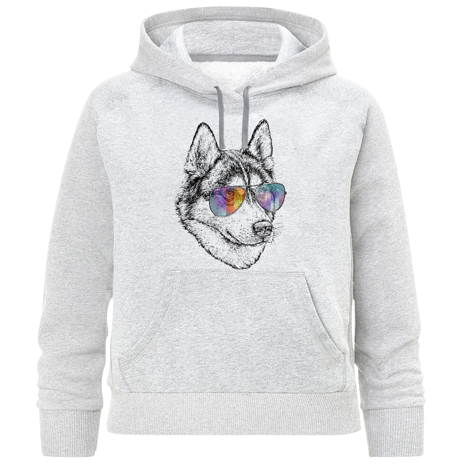 هودی دخترانه مدل گرگ عینکی W170