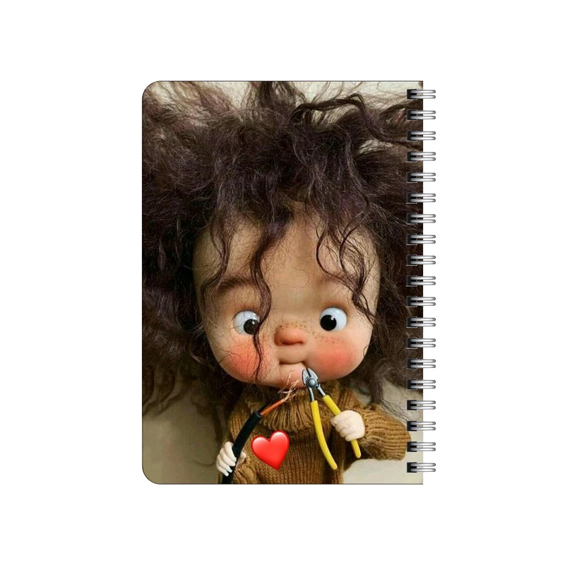 دفترچه یادداشت بامبیلیپ مدل چوبی طرح دختر فنی کد 5951817