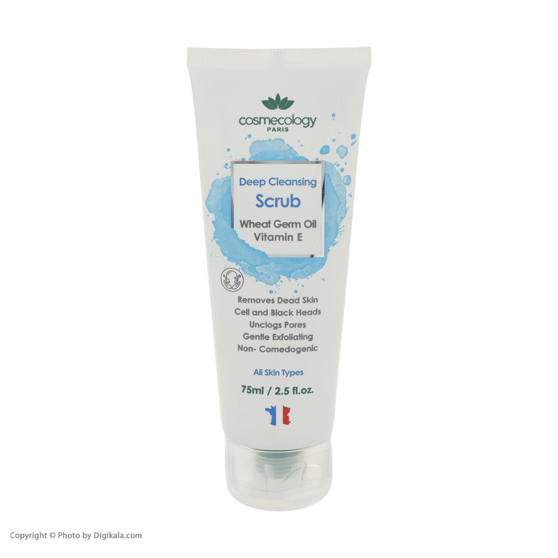 اسکراب لایه بردار صورت کاسمکولوژی مدل دیپ حجم 75 میلی لیتر