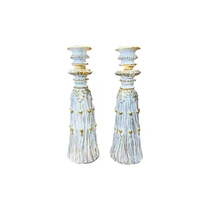 جا شمعی طرح شمع آب شده بسته 2 عددی