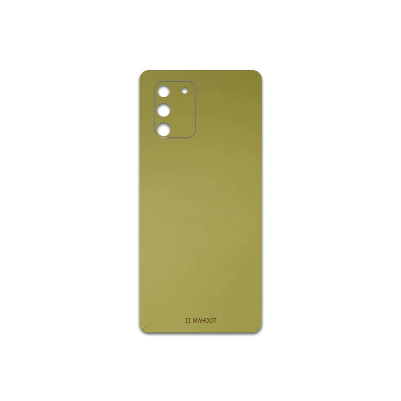 برچسب پوششی ماهوت مدل Matte-Gold مناسب برای گوشی موبایل سامسونگ Galaxy S10 Lite