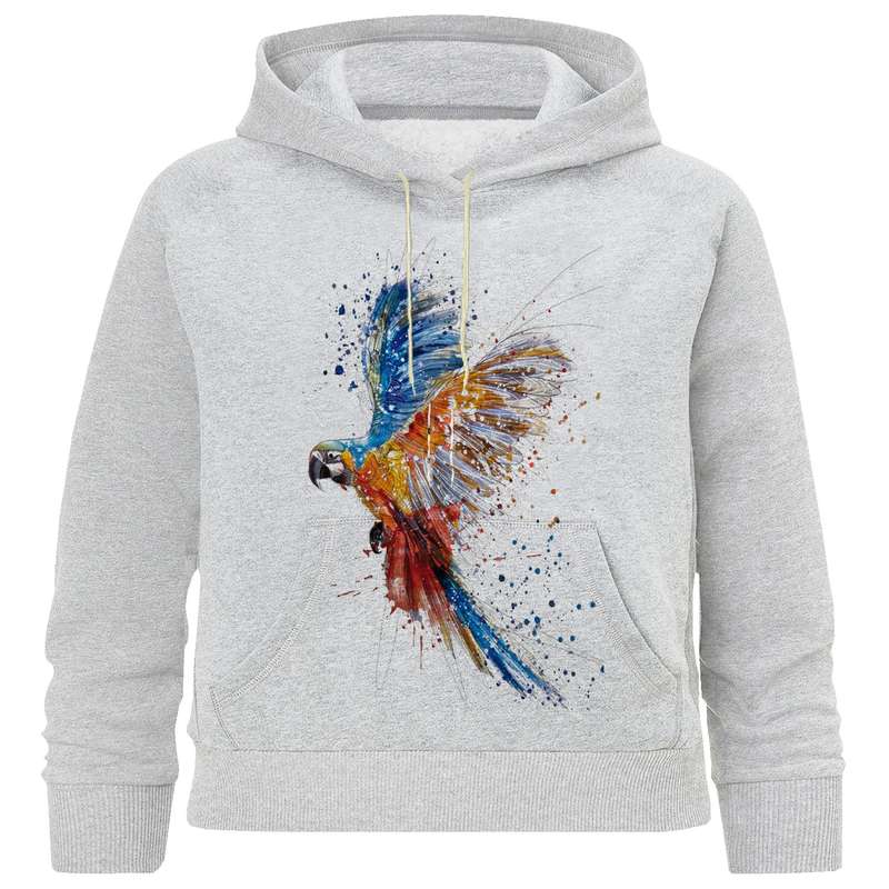 هودی دخترانه مدل طوطی کد M 125