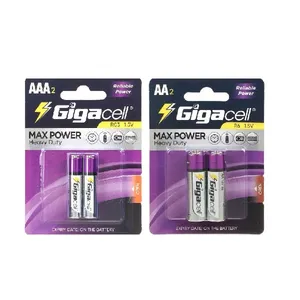 باتری قلمی و نیم قلمی گیگاسل مدل Max Power بسته 4 عددی