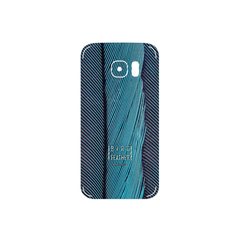 برچسب پوششی ماهوت مدل Turquoise feathers مناسب برای گوشی موبایل سامسونگ Galaxy S7