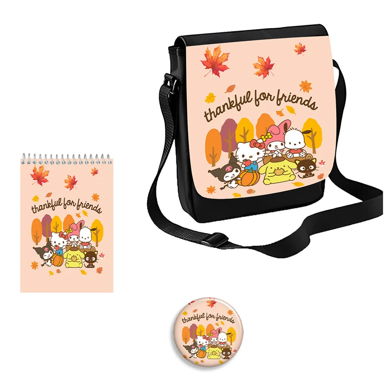 کیف رودوشی مدل کرومی کد 2 به همراه دفتر یادداشت و پیکسل مجموعه 3 عددی