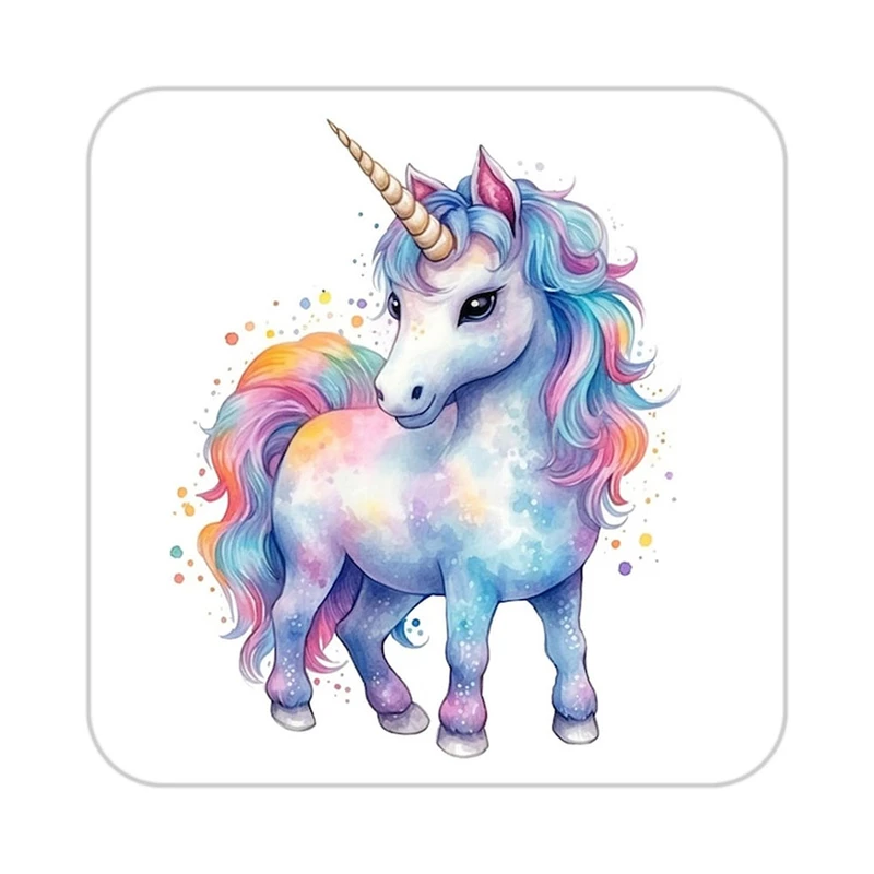 زیر لیوانی کاکتی طرح اسب تک شاخ و یونیکورن مدل mp30107