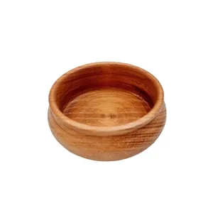 کاسه چوبی مدل خمره ای T-006 کد 15
