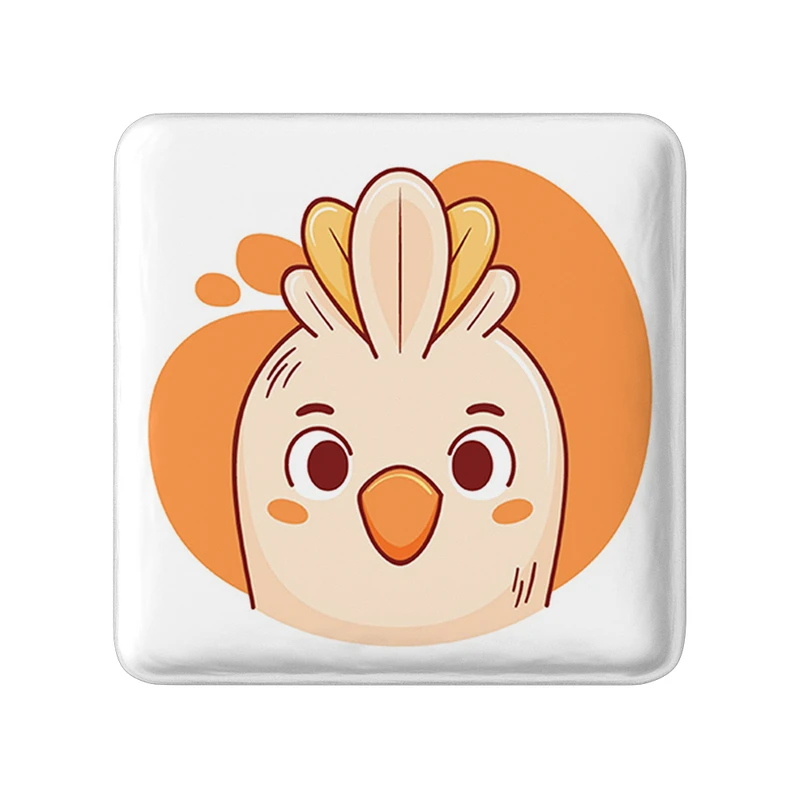 پیکسل خندالو طرح جوجه حیوانات بامزه مدل مربعی کد 37141