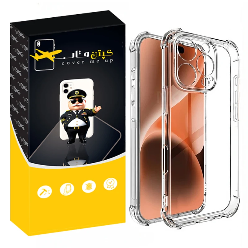 کاور کپتن  قاب مدل Crystal مناسب برای گوشی موبایل اپل Iphone 16 Pro Max