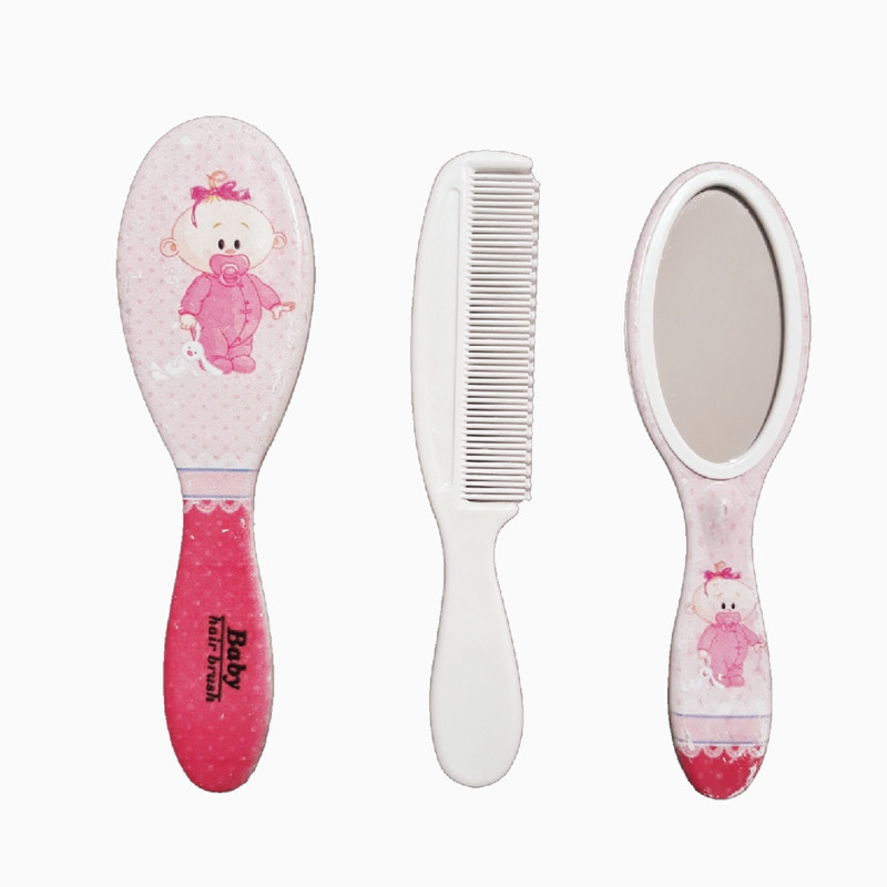 ست شانه و برس کودک مدل 095 بسته 3 عددی