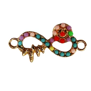 آویز دستبند طرح بی نهایت رنگی AD 469