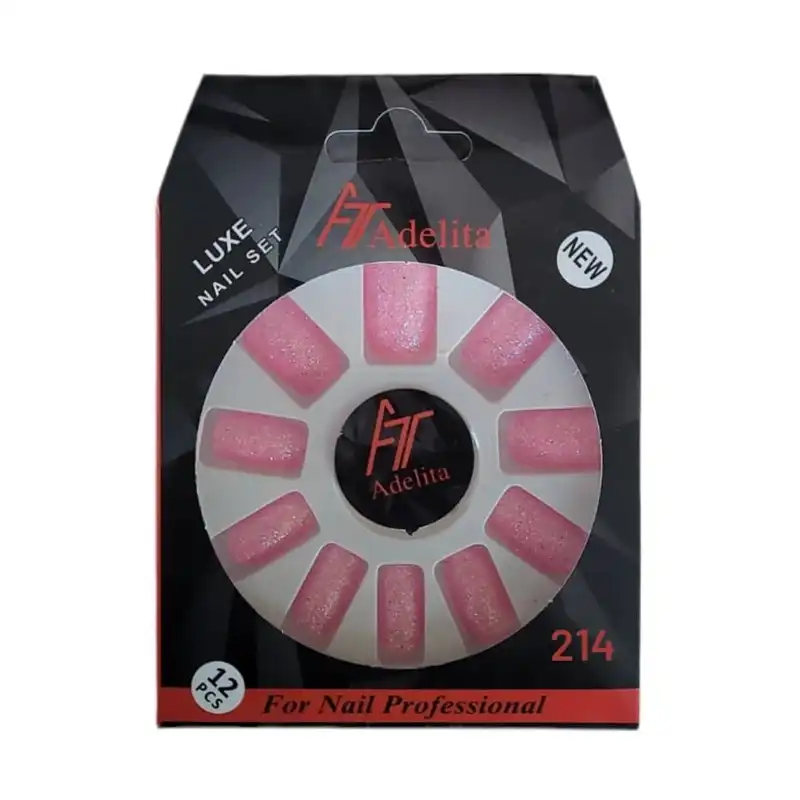 ناخن مصنوعی آدلیتا مدل Sh-G-214 بسته 12 عددی