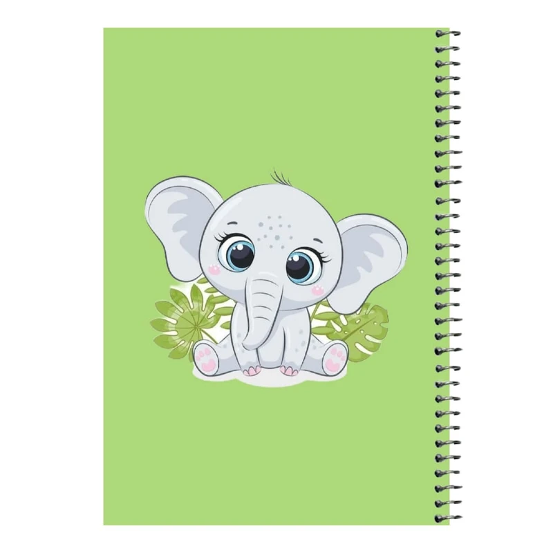 دفتر مشق 80 برگ اس جی مدل فیل بامزه   